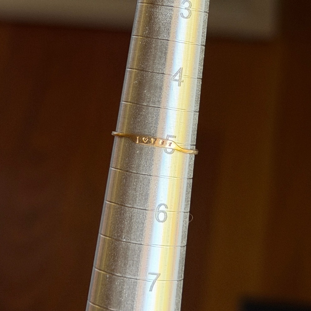 Catbird Gold Thin Textured Band Ring - Picture 2 of 4